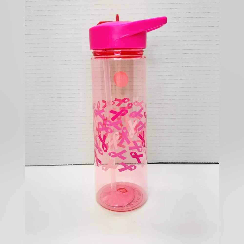 New- Breast Cancer Awareness Pink Water Botttle. 24 Oz